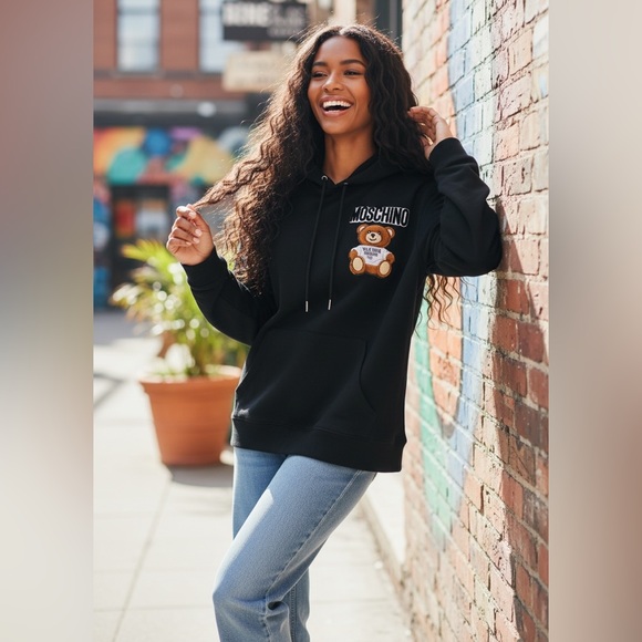 Moschino Black Pullover Hoodie - Picture 2 of 10